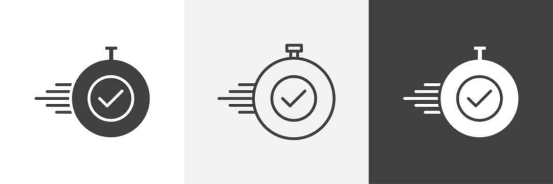 Time fast icon. for web ui designs