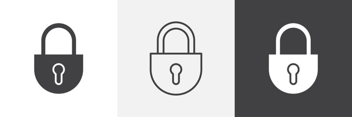 Lock icon. for web ui designs