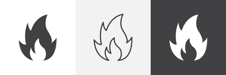 Flame icon. for web ui designs
