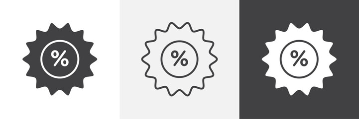 Discount icon. for web ui designs