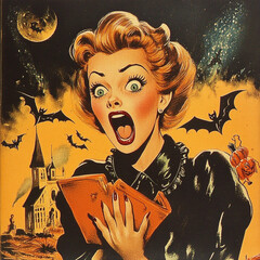 1950s_halloween_card_vintage_lady_screaming