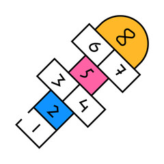 outdoor kid leisure line icon vector. outdoor kid leisure sign. isolated symbol illustration