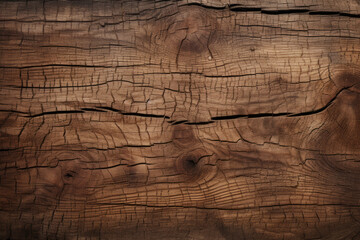 Naklejka premium Processed collage of old cracked brown wood material texture. Background for banner, backdrop