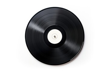 Obraz premium Record wheel white background vinyl record.