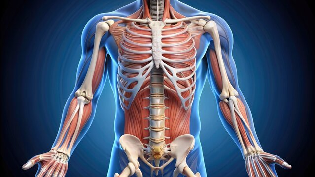 Detailed illustration of the human forearm anatomy, showcasing the ulna and radius bones, with precise labeling of surrounding muscles, tendons, and anatomical landmarks.