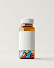 Bottle pill capsule label.