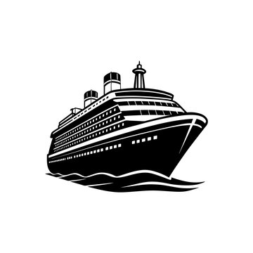 recommend clip art: Cruise ship silhouette 