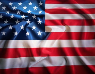 Naklejka premium Iconic American flag, symbolizing freedom and unity