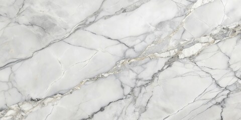 Fototapeta premium High angle view of elegant marble veins in white and grey, perfect for adding a touch of class to any design project