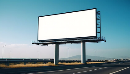 blank billboard highway outdoor advertising space ready marketing promotions