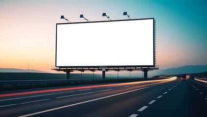 blank billboard highway outdoor advertising space ready marketing promotions