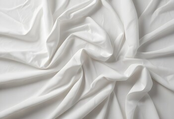 Obraz premium White crumpled fabric
