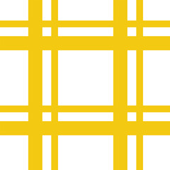 Yellow grid vector seamless pattern on a white background.