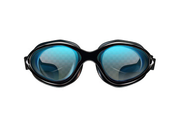 Scuba diving goggles on transparent background