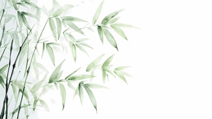Traditional Chinese bamboo texture illustration poster background