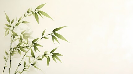 Naklejka premium Traditional Chinese bamboo texture illustration poster background