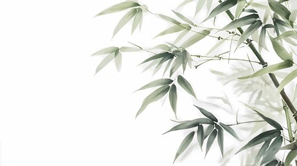 Fototapeta premium Traditional Chinese bamboo texture illustration poster background