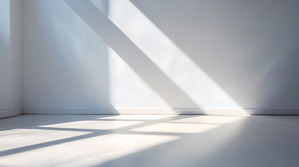 シンプルな部屋に差し込む自然光