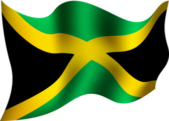 Jamaica Realistic 3D Waving Flag