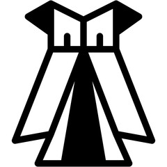 Vector Icon Dress, Handicrafts, Art, Design, Origami, Craft