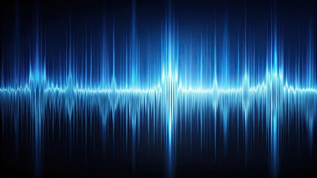 Midnight blue sound wave backdrop for immersive audiovisual experiences
