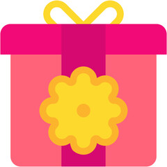 Vector Icon Box, Gift, Birthday And Party, Springtime, Spring