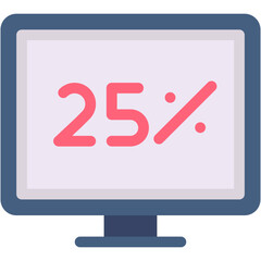 Vector Icon Discount, 25 Percent, Commerce And Shopping, Offer, Label