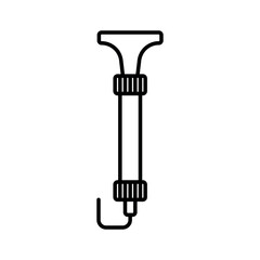Hand air pump line icon editable stroke object