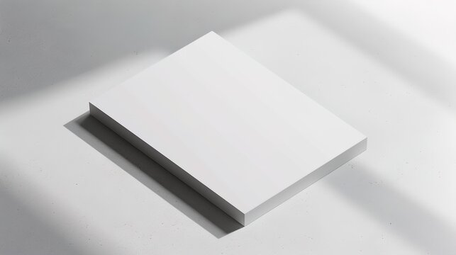 A realistic poster mockup with sharp edges and shadows on a clean white background.