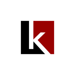 red and black k square logo