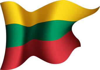 Lithuania Realistic 3D Waving Flag