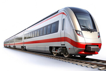 Modern express train,isolated on white background