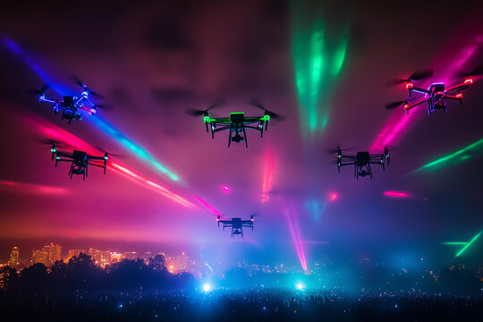 drones in the night 