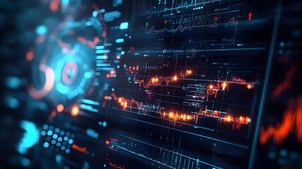 Public Health Data Visualization: Depict a background with abstract data visualization elements such as charts, graphs, and medical statistics