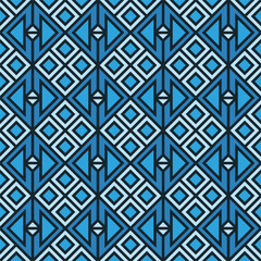 Vector colorfull geometric seamless pattern. Elegant ornament background. Repeated geo design for decor, textile, print
