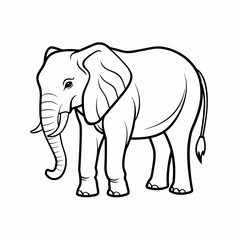 Obraz premium Elephant silhouette 