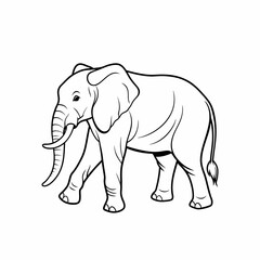 Obraz premium Elephant silhouette 