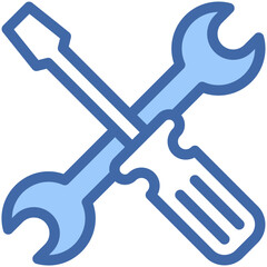 Vector Icon Maintenance, Service, Repair, Electrical Service, Construction and Tools