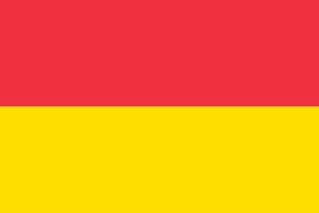 Flag of Pretoria, South Africa. Illustration