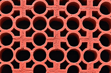 Air bricks wall (detail) in Tijuca neighborhood, Rio de Janeiro, Brazil