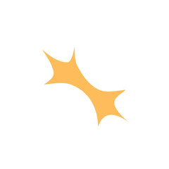 abstract single star vector