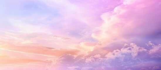 Obraz premium Pastel Evening Clouds and Sky Creating a Dreamy Cloudscape