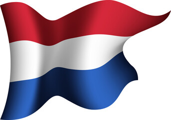 Netherlands Realistic 3D Waving Flag