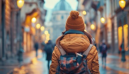 Obraz premium Budget travel strategies for exploring new places affordably, creative and practical, Urban, Soft tones, Photograph, Economical travel