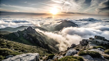 Stunning Sunrise Over Babia Mountain - Vintage Style Landscape Photography