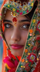 Obraz premium Cultural immersion in traditional festivals and celebrations, vibrant and enriching, Urban, Bright hues, Photograph, Cultural festivity
