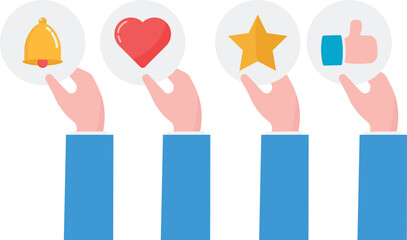 Social Media Follow, Internet Marketing and Communications, Social Media Loves Buttons,

