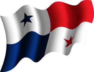 Panama Realistic 3D Waving Flag