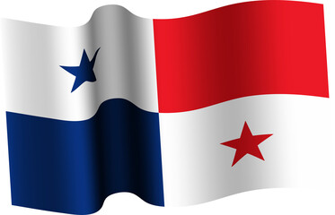 Panama Realistic 3D Waving Flag