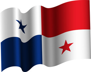 Panama Realistic 3D Waving Flag